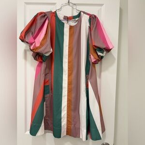Entro Multicolor Striped Dress